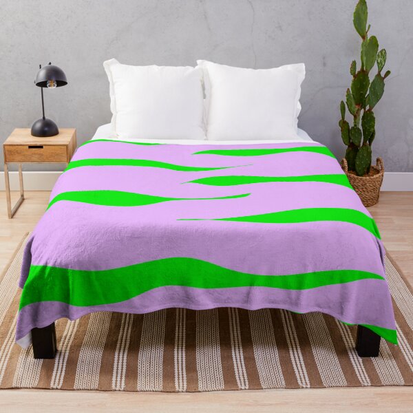 Item preview, Zebra Print Lilac And Green Zebra Stripes Wild Animal Print Preppy Decor Modern Zebra Pattern designed and sold by theprintedclub.