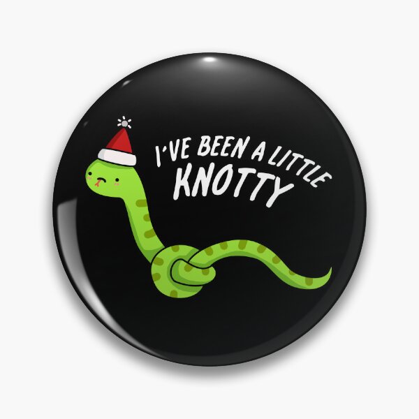 Artikelvorschau, I've Been A Little Knotty Funny Snake Puns (Dark BG) entworfen und verkauft von punnybone.