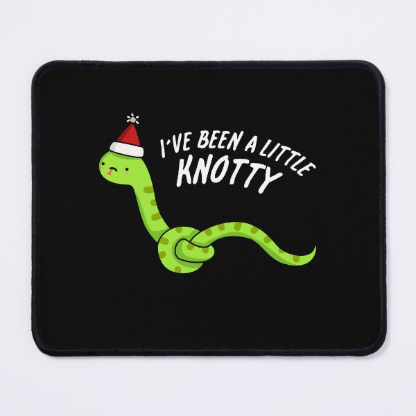 Item preview, I've Been A Little Knotty Funny Snake Puns (Dark BG) designed and sold by punnybone.