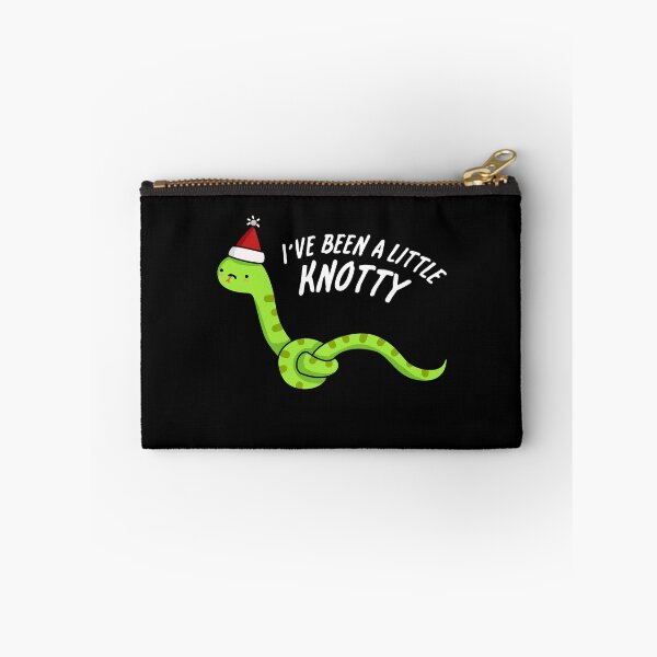 Item preview, I've Been A Little Knotty Funny Snake Puns (Dark BG) designed and sold by punnybone.