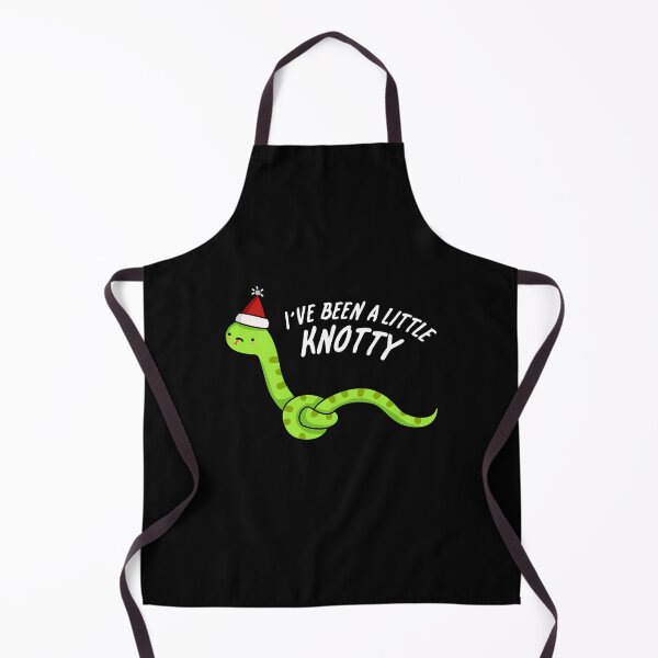 Item preview, I've Been A Little Knotty Funny Snake Puns (Dark BG) designed and sold by punnybone.