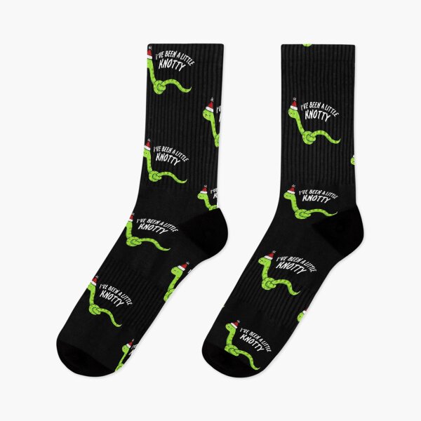 Item preview, I've Been A Little Knotty Funny Snake Puns (Dark BG) designed and sold by punnybone.