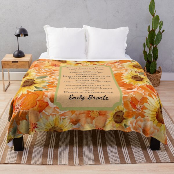 Item preview, Fall Leaves Fall by Emily Bronte, Autumn Fall Poem Quote, First Stanza designed and sold by CultandObscure.