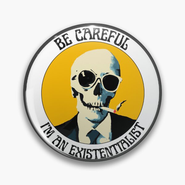 Artikelvorschau, I'm an Existentialist Pop Art Skull entworfen und verkauft von PVSKI.