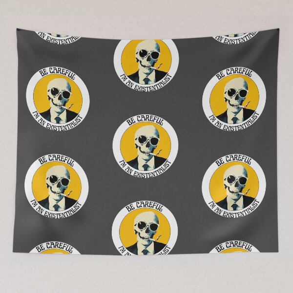 Artikelvorschau, I'm an Existentialist Pop Art Skull entworfen und verkauft von PVSKI.