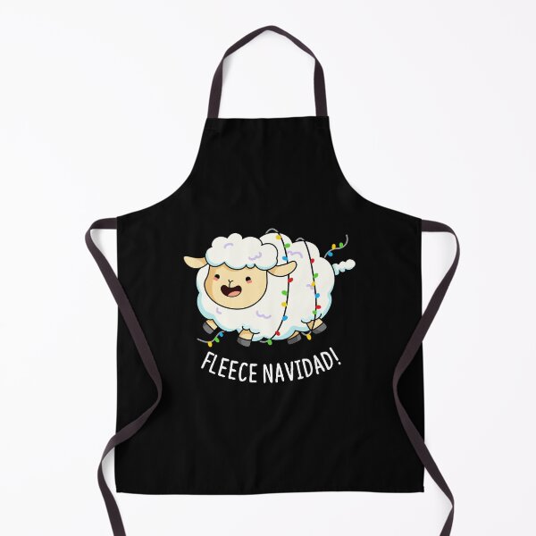 Item preview, Fleece Navidad Funny Christmas Sheep Puns (Dark BG) designed and sold by punnybone.