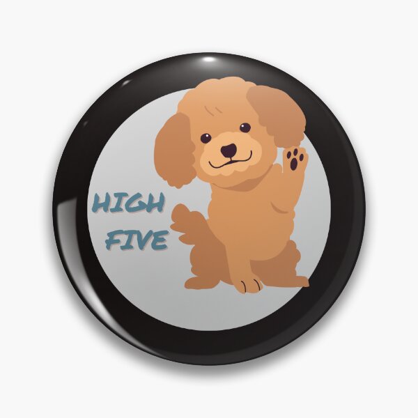 Item preview, High Five Poodle designed and sold by SleepyTimeTales.