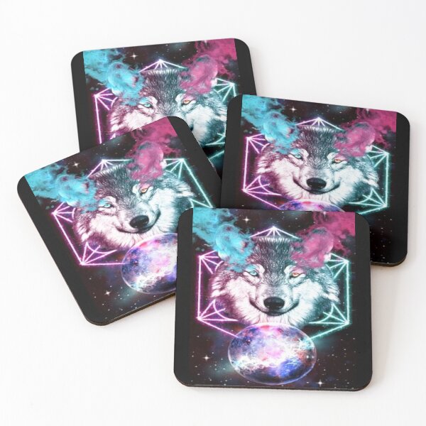 Item preview, Cool wolf and moon painting fantasy art. designed and sold by BEAUTY ⭐⭐⭐⭐⭐.