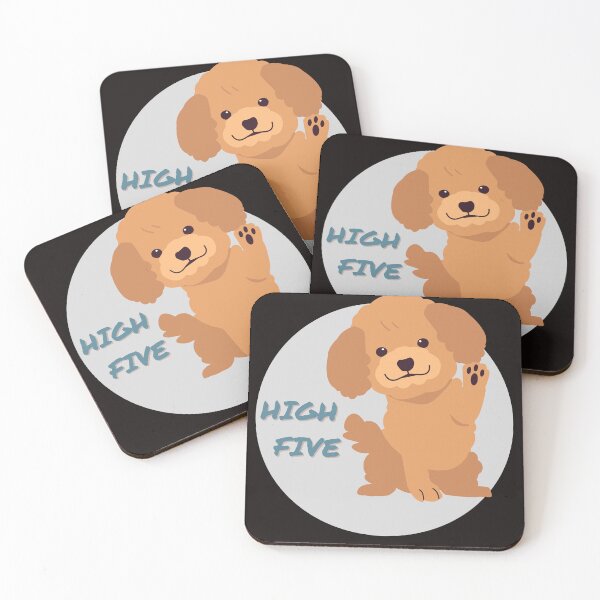 Item preview, High Five Poodle designed and sold by SleepyTimeTales.