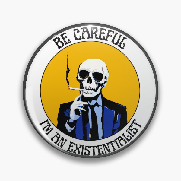 Artikelvorschau, I'm an Existentialist Pop Art Skull entworfen und verkauft von PVSKI.