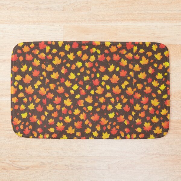 Item preview, Autumn pattern orange leafs designed and sold by AsKartongs.