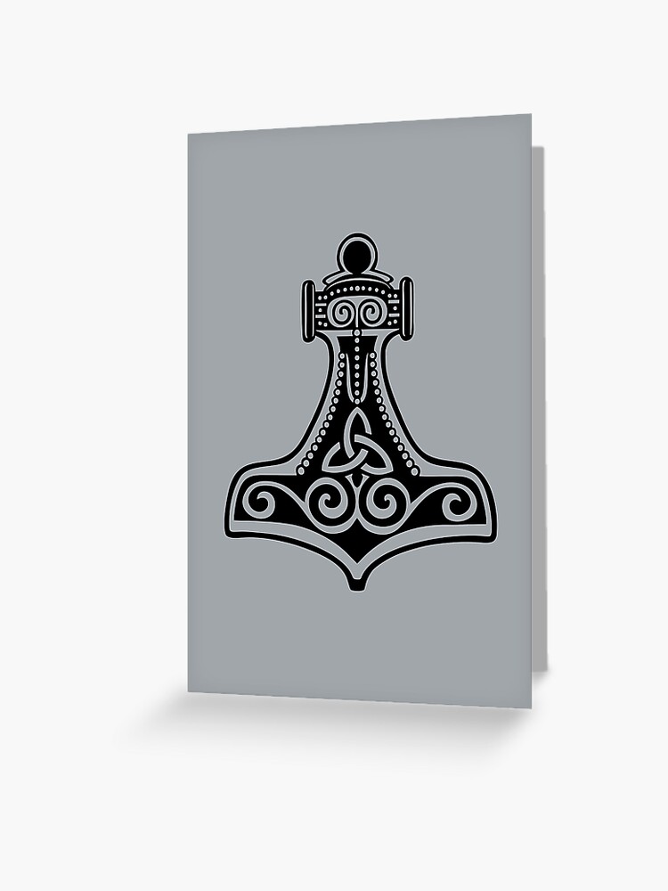 Thors Hammer, Triquetra, Mjolnir, Mjölnir, Celtic, Thor Symbol | Greeting  Card