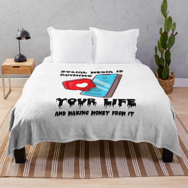 Item preview, Social Media Is Ruining Your Life Red Blue designed and sold by everything4eva.