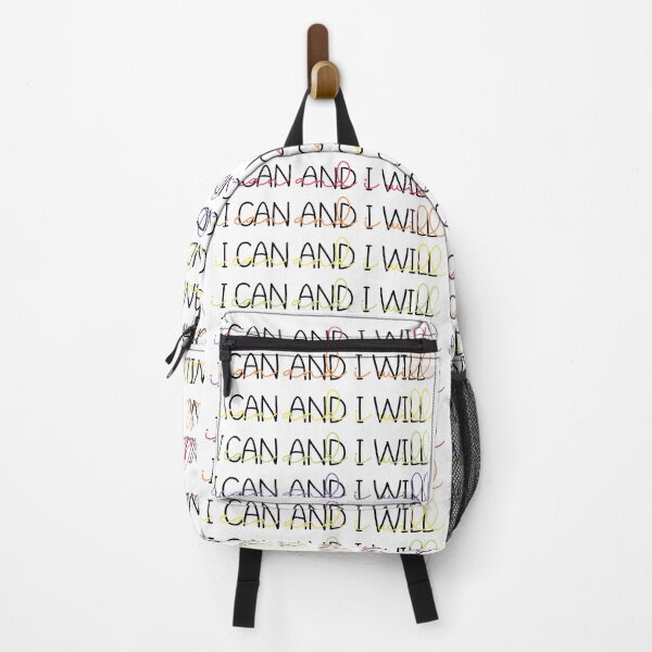 Item preview, I Can and I Will - Rainbow Overlay Text - Black Base Writing designed and sold by GWTF-Designs.