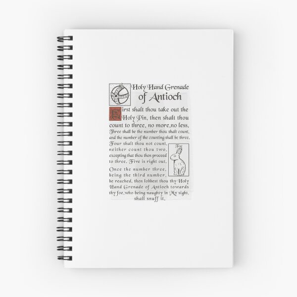 Item preview, Holy Hand Grenade Script Sticker designed and sold by RamonaTeal.
