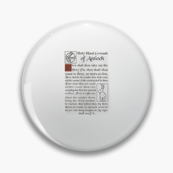 Item preview, Holy Hand Grenade Script Sticker designed and sold by RamonaTeal.