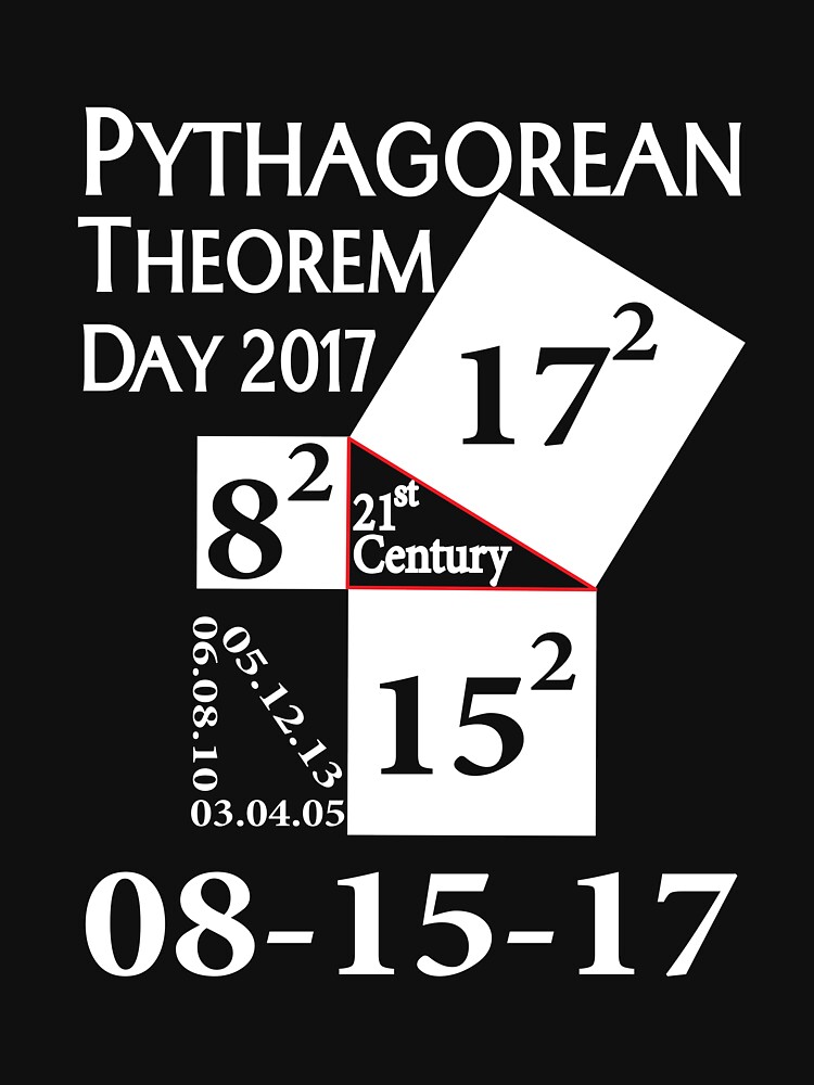 Thumbnail 7 of 7, Classic T-Shirt, Pythagorean theorem day 2017 Shirt designed and sold by RithaMatch.