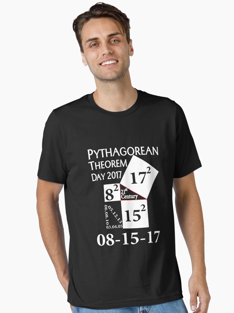 Thumbnail 1 of 7, Essential T-Shirt, Pythagorean theorem day 2017 Shirt designed and sold by RithaMatch.