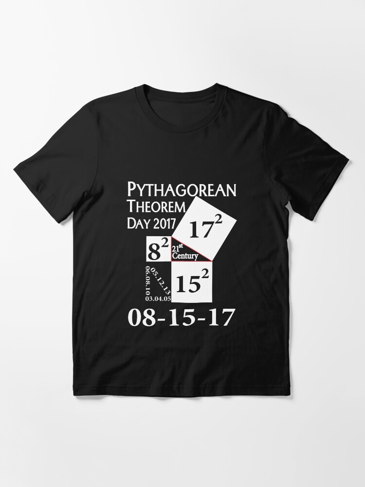 Thumbnail 3 of 7, Essential T-Shirt, Pythagorean theorem day 2017 Shirt designed and sold by RithaMatch.