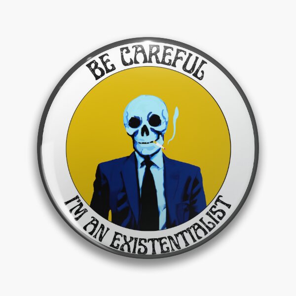 Artikelvorschau, I'm an Existentialist Pop Art Skull entworfen und verkauft von PVSKI.