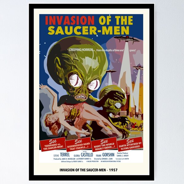 Item preview, Invasion of the Saucer-Men designed and sold by nincompoop-art.