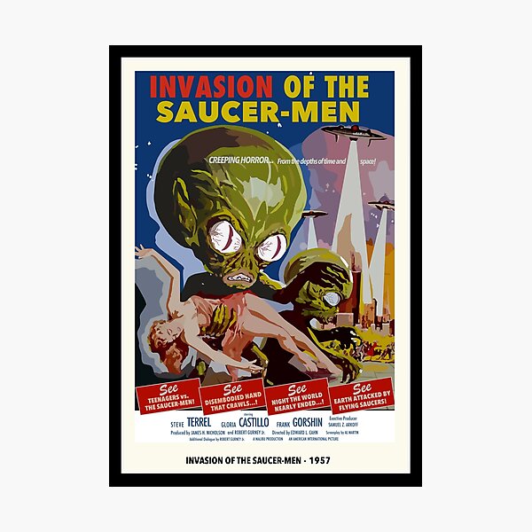 Item preview, Invasion of the Saucer-Men designed and sold by nincompoop-art.