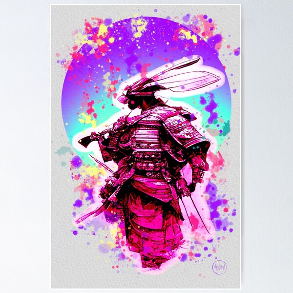 Artikelvorschau, Weg des friedlichen Hasen-Samurai-Kriegers, nachdem ein Regenbogen-Einhorn gekotzt hat entworfen und verkauft von Aexlotyl.