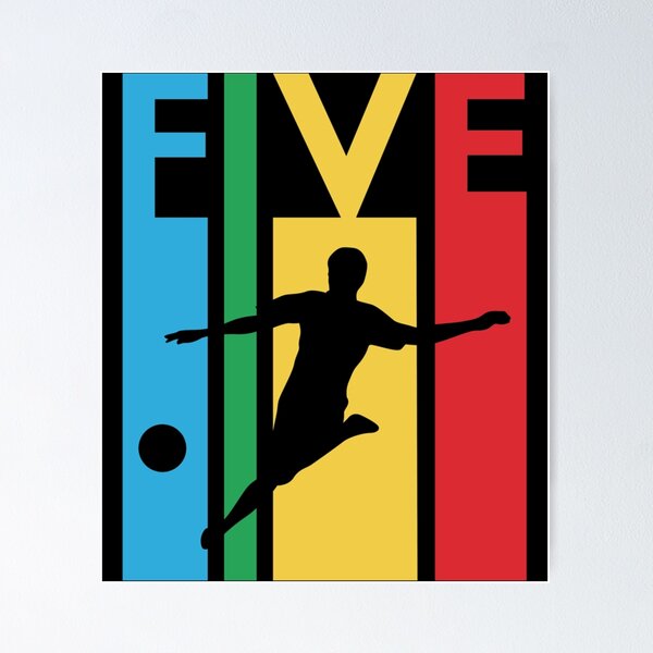 Item preview, 5th Birthday Gift Five Colorful Soccer Birthday 5 Year Old Essential T-Shirt designed and sold by marisannogm.