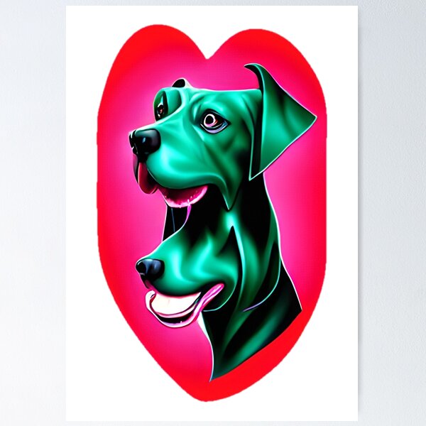 Aperçu de l'œuvre coeur de chien créée et vendue par marjard.