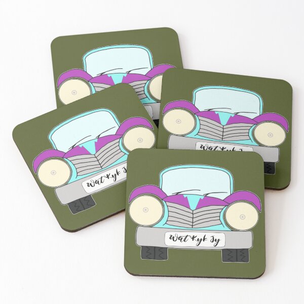 Item preview, Afrikaans, Old Car Blue and Purple Afrikaans wat kyk jy designed and sold by Hypnotees.