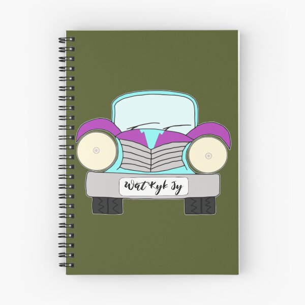 Item preview, Afrikaans, Old Car Blue and Purple Afrikaans wat kyk jy designed and sold by Hypnotees.