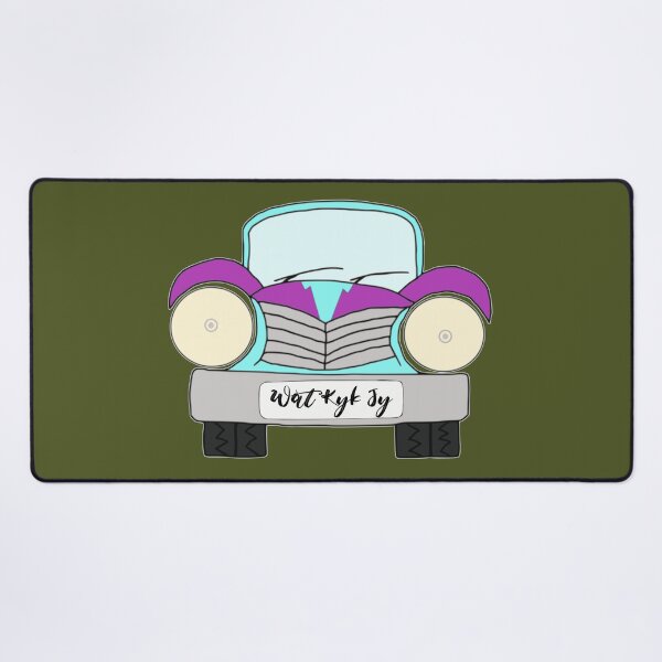 Item preview, Afrikaans, Old Car Blue and Purple Afrikaans wat kyk jy designed and sold by Hypnotees.