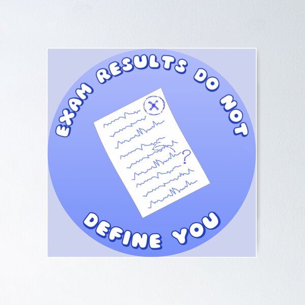 Item preview, Exam Results Do Not Define You Exam Paper Blue designed and sold by everything4eva.