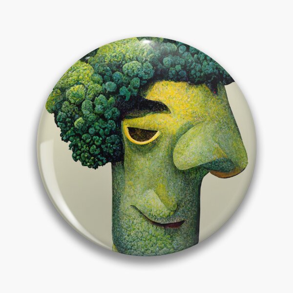 Item preview, Broccoli Head Man! designed and sold by DelightfulArts.