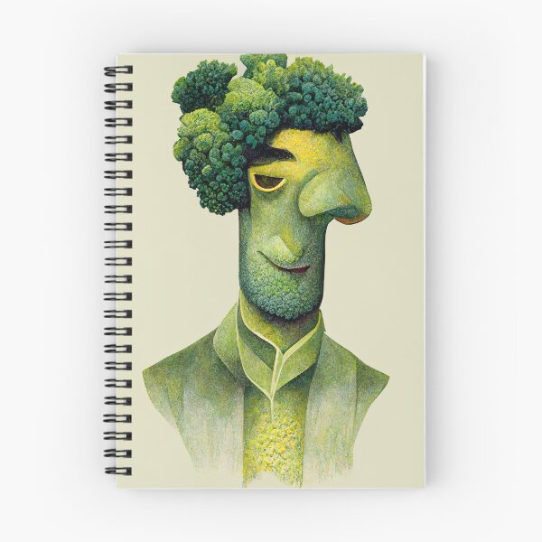 Item preview, Broccoli Head Man! designed and sold by DelightfulArts.