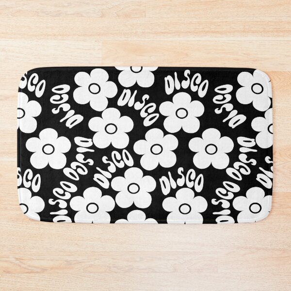 Item preview, Black And White Disco 70s Retro Flowers designed and sold by SunnyBrand.