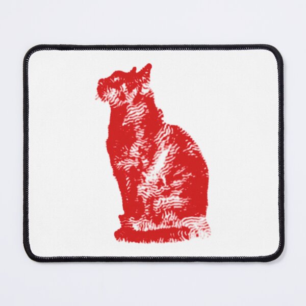 Item preview, Red Embroidered Cat designed and sold by IrisAndSeb.