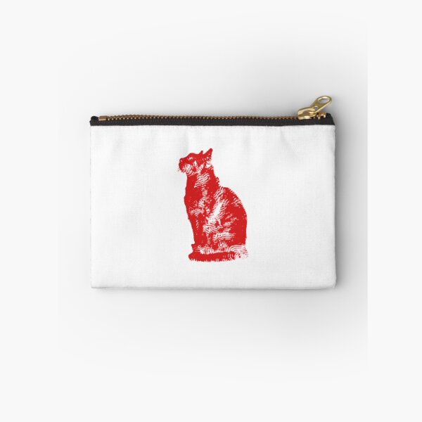 Item preview, Red Embroidered Cat designed and sold by IrisAndSeb.