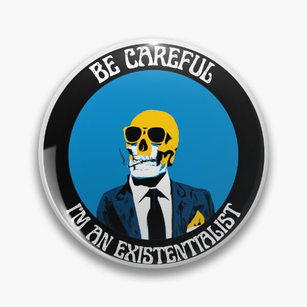 Artikelvorschau, I'm an Existentialist Pop Art Skull entworfen und verkauft von PVSKI.