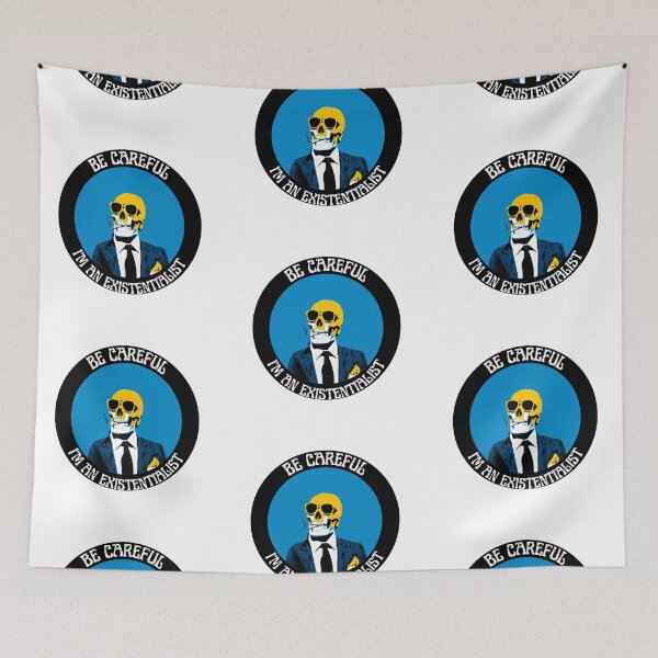 Artikelvorschau, I'm an Existentialist Pop Art Skull entworfen und verkauft von PVSKI.