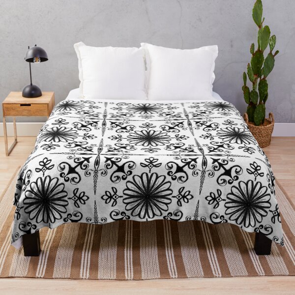 Item preview, Intricate Ironwork Style Pattern Bold Black and White Abstract designed and sold by ArticLotusShop.