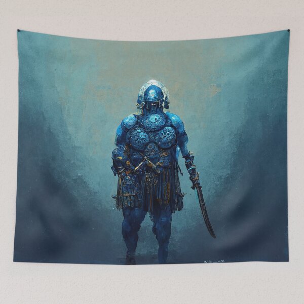 Item preview, blue ancient samurai designed and sold by IA-Power.