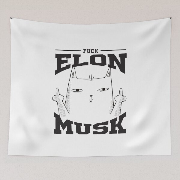 Item preview, Fuck Elon Musk designed and sold by GraphismCats.