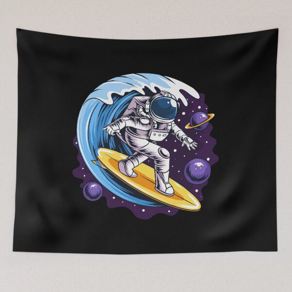 Item preview, astronaut surfboard designed and sold by mprodart.