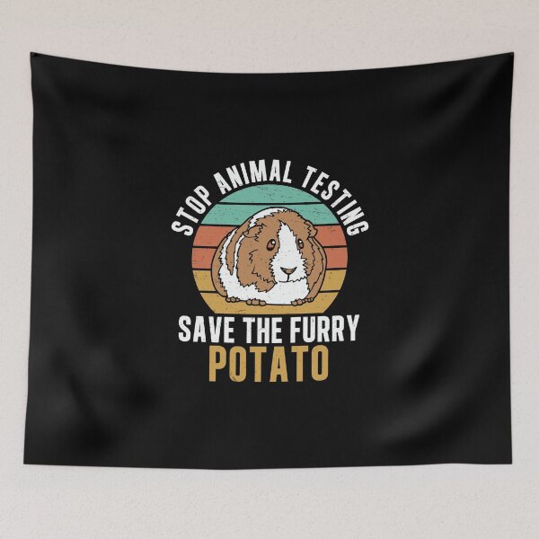 Item preview, Stop Animal Testing Funny Furry Potato For Guinea Pig Lovers designed and sold by StrongShirts.