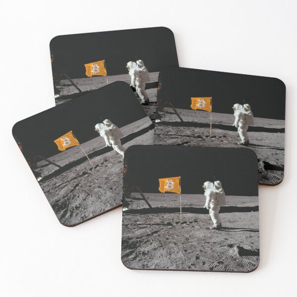 Item preview, Bitcoin Moon Landing designed and sold by AndreMonthy.