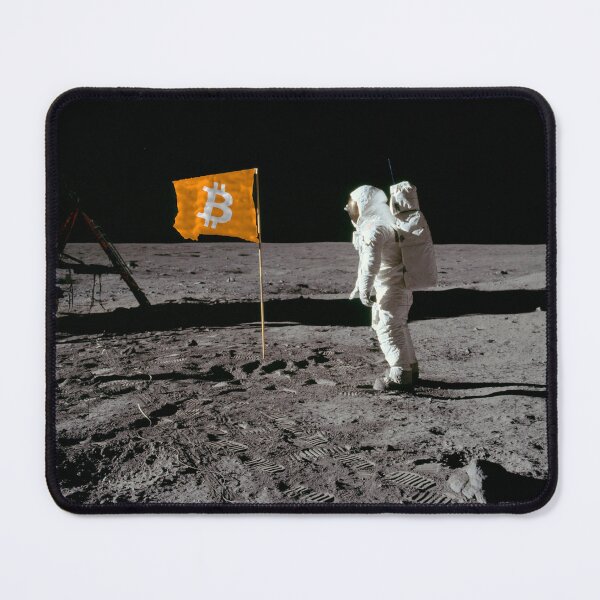 Item preview, Bitcoin Moon Landing designed and sold by AndreMonthy.
