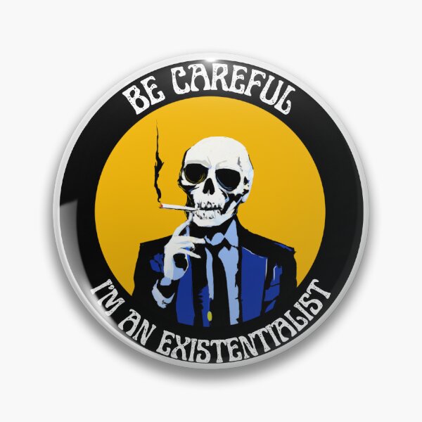 Artikelvorschau, I'm an Existentialist Pop Art Skull entworfen und verkauft von PVSKI.