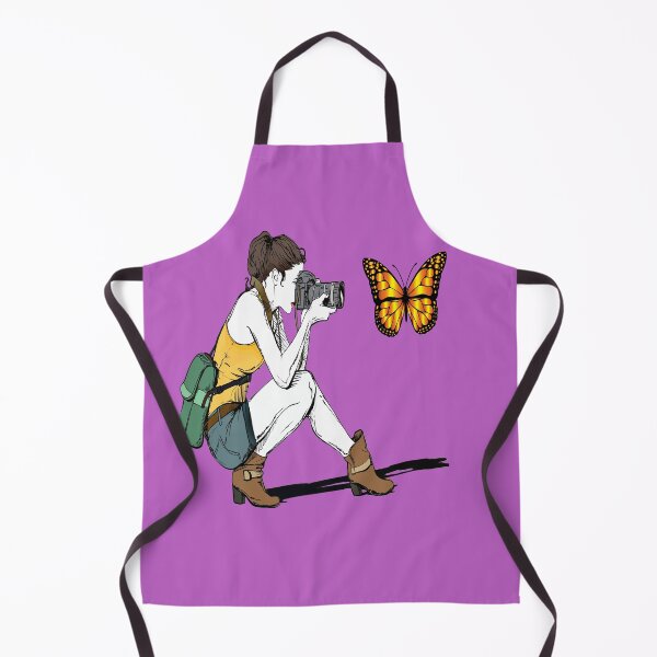 Item preview, Photograrphy Girl takes a pic of a Butterfly free to choice.. designed and sold by AVOGATO KITTY KAT CAT.