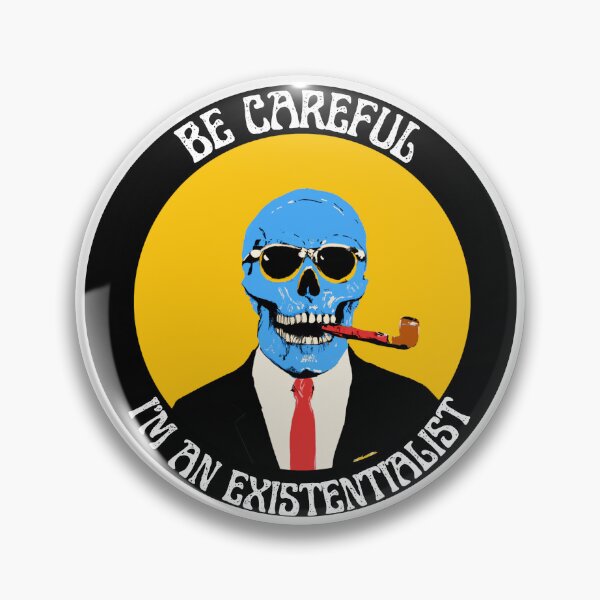 Artikelvorschau, I'm an Existentialist Pop Art Skull entworfen und verkauft von PVSKI.